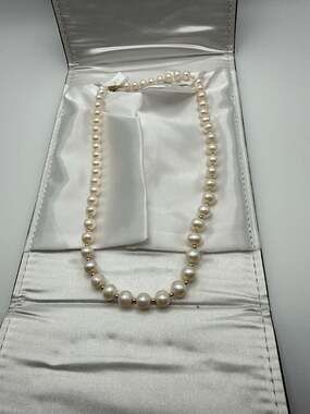 Imperial Pearls Graduated Freshwater Pearl Necklace with 14k Gold Spacents